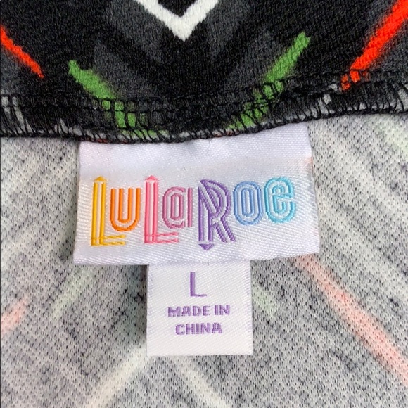 LuLaRoe multi-colored Cassie skirt size L NWT - Picture 3 of 7